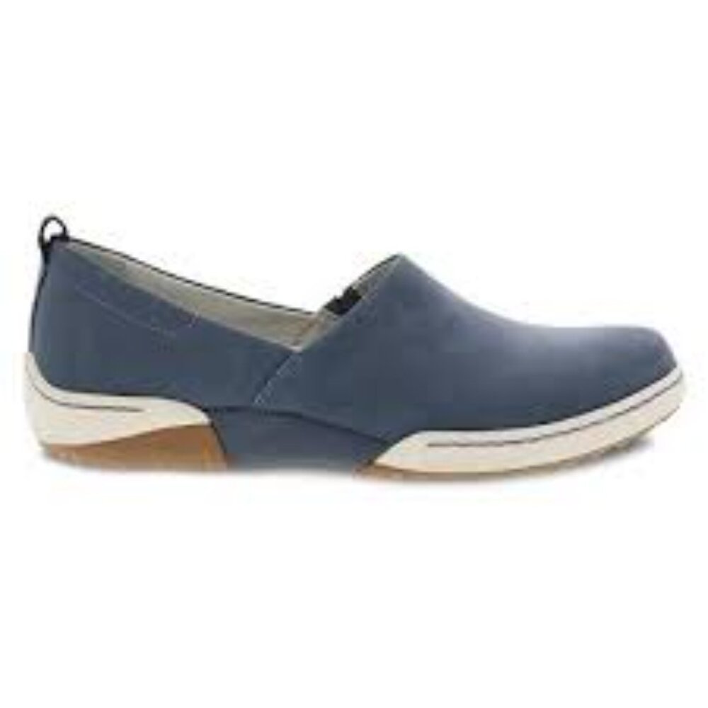 Dansko Women's‎ Blue Reba Leather Vintage Slip-On Sneaker Size US 9